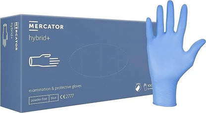 BOX NITRILE BLUE / BLACK / ORANGE HEAVY DUTY DISPOSABLE GLOVES PF MECHANIC DIY