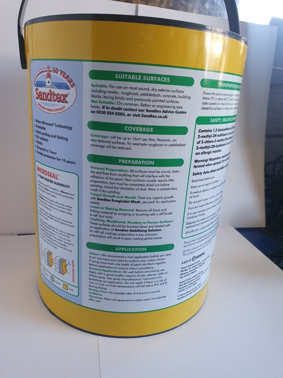 SANDTEX ULTRA SMOOTH MASONRY BRILLIANT WHITE 5L Exterior