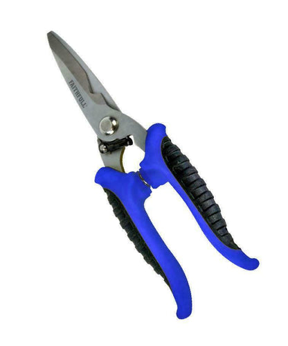 Faithfull 8" Stainless Steel Utility Wire Cutting Snips Metal Shears, XMS19SNIP8