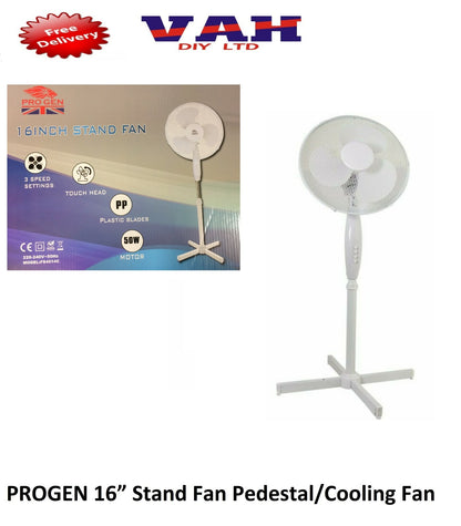 PROGEN  16” Stand Fan Pedestal/Cooling Fan