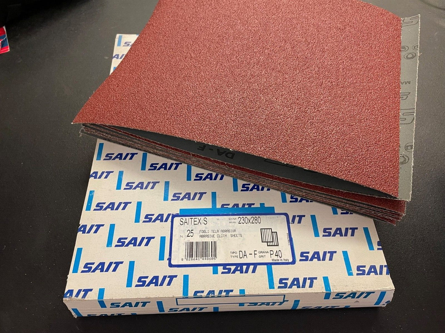 SAIT ABRASIVE SANDING SHEET TYPE DA-F CLOTH AR-C PAPER GRADES 40-400G WOOD METAL