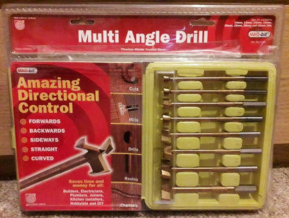 MADBIT Multi Angle Drill Bit Full Set or in Singles from 10mm-35mm/hinge cutter