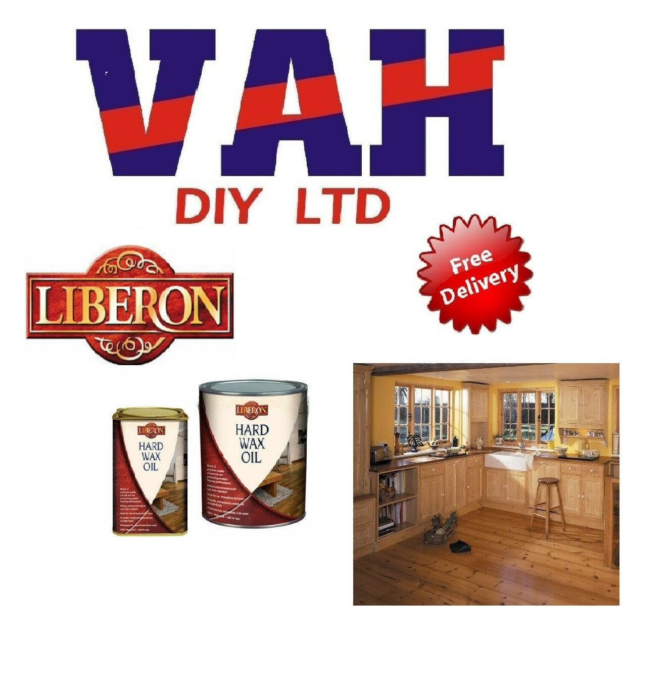 Liberon Hard Wax Oil Superior Protection in Clear Matt and Clear Satin 1L & 2.5L