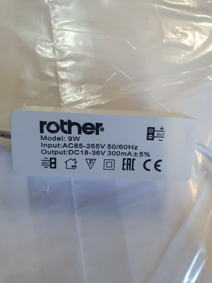ROTHER Input:AC85-265V, 9W Panel Driver