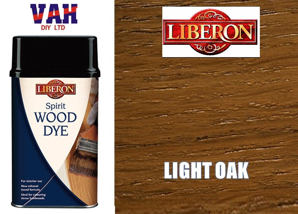 SPIRIT BASED WOOD DYE LIBERON  CHOICE OF COLOUR AND SIZES