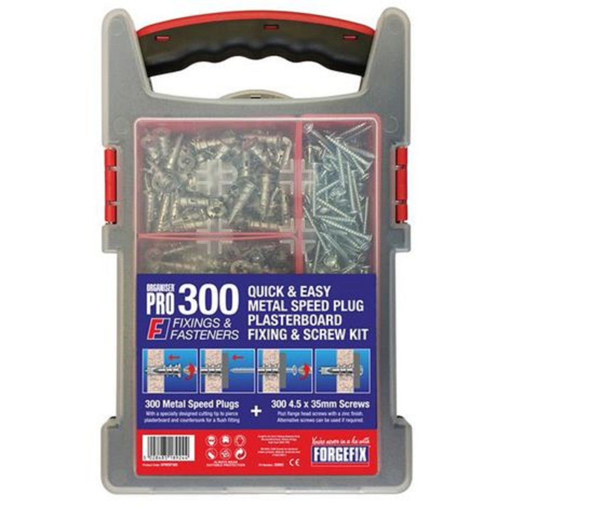 ForgeFix Speed Plug Plasterboard Fixings 300pc