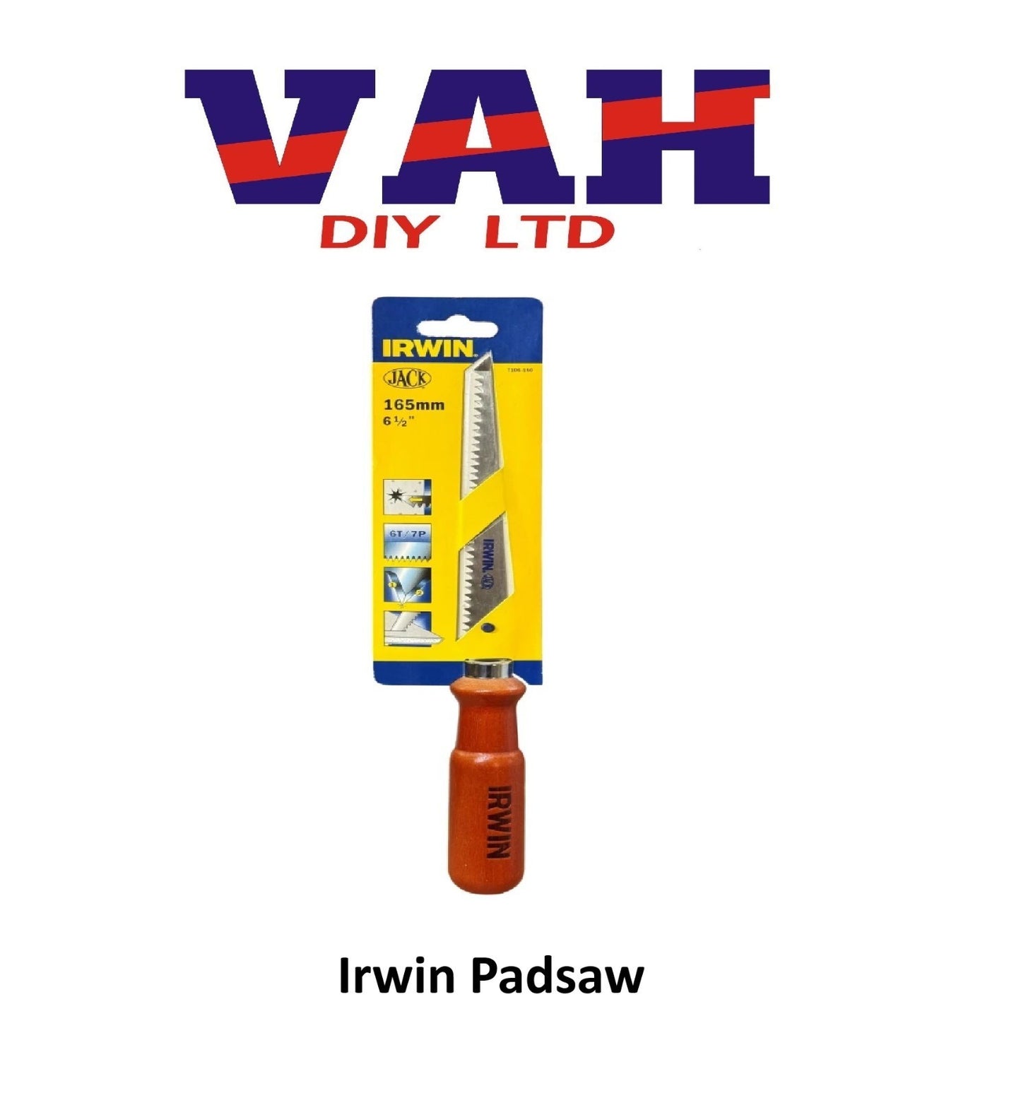 IRWIN t106-150 Jab Saw 165mm (6.1/2in) 6 TPI IRWT10-150