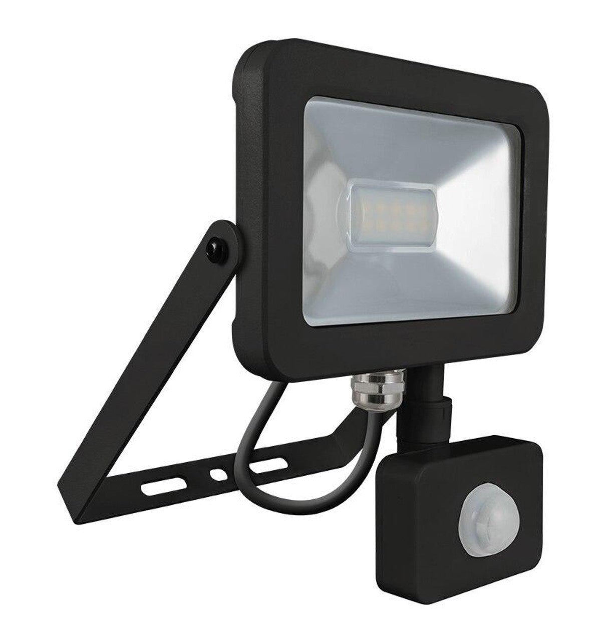 Crompton Phoebe LED Atlas Mini Slimline Security Floodlight Black PIR 10W IP66