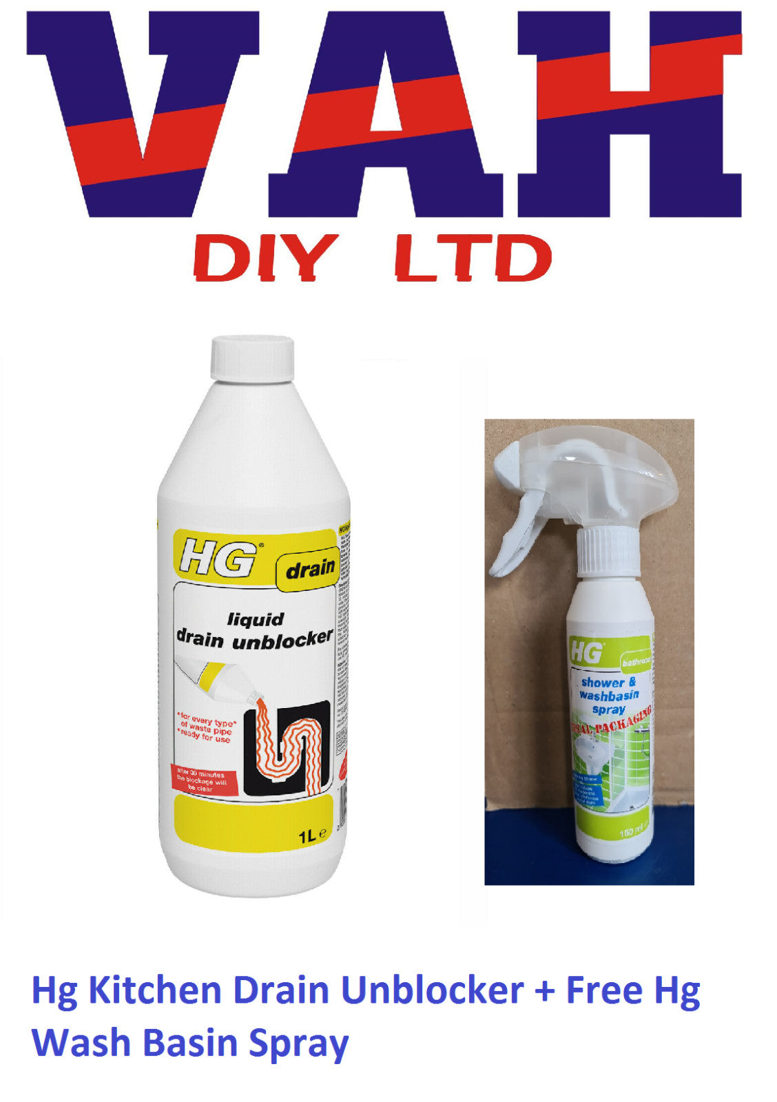 HG Drain and Plug Unblocker 1L