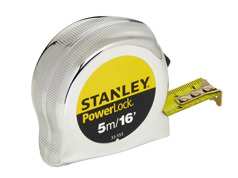Stanley PowerLock Classic Pocket Tape 5m / 16ft (Width 19mm) (0-33-553)