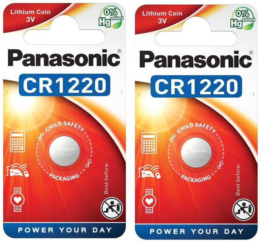 Panasonic Coin Cell Battery 3V Li CR1220