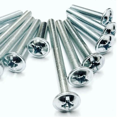 M4 / 4mm DOOR HANDLE SCREWS BOLTS 9mm - 50mm LENGTHS KITCHEN DOOR / DRAWER KNOB