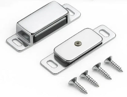 MAGNETIC CATCH CHROME Heavy Duty 6kg Cupboard Cabinet Door Mag Latch METAL