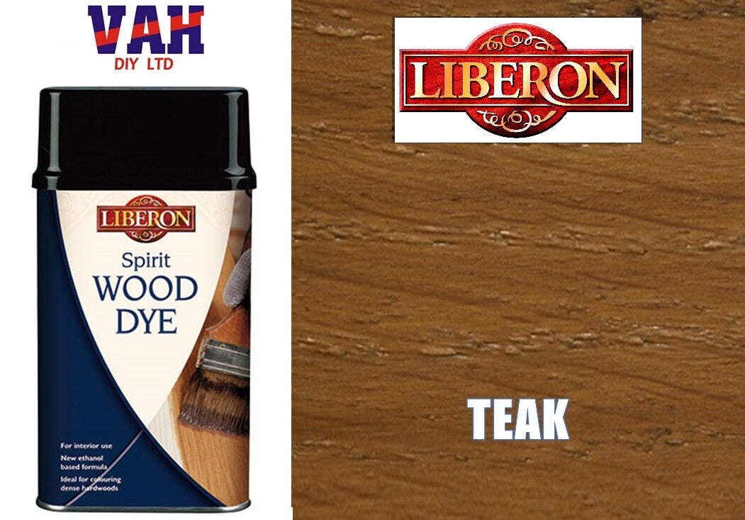 SPIRIT BASED WOOD DYE LIBERON  CHOICE OF COLOUR AND SIZES