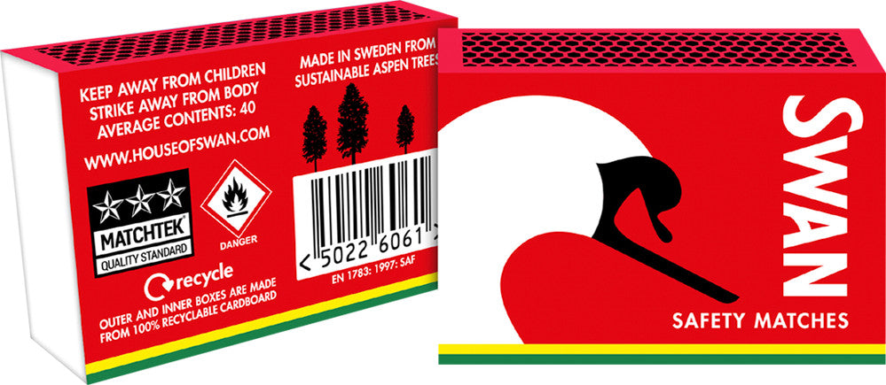 Swan Safety Matches (6PK) In Different Package Size