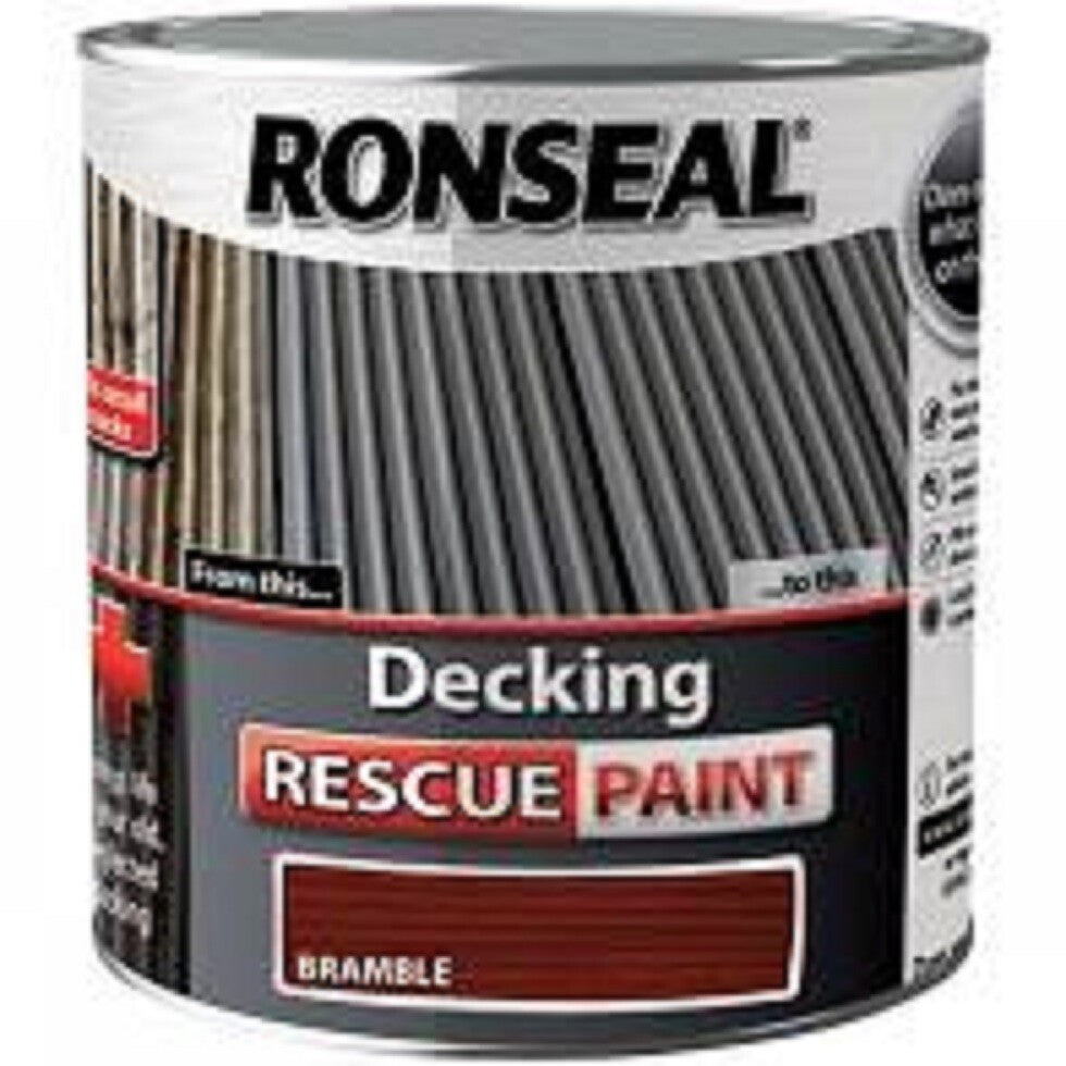 Ronseal Decking Rescue Paint - 2.5L- All Last Colours, Last Chance to Buy