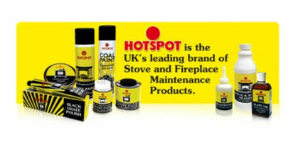Hotspot Black Stove and Grate Polish 75ml Fireplace and Stove Cast Iron Polish