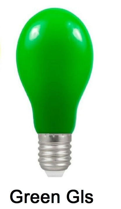 Christmas LED Coloured Light Bulb 1.5W GLS E27 IP65 Decorative Crompton