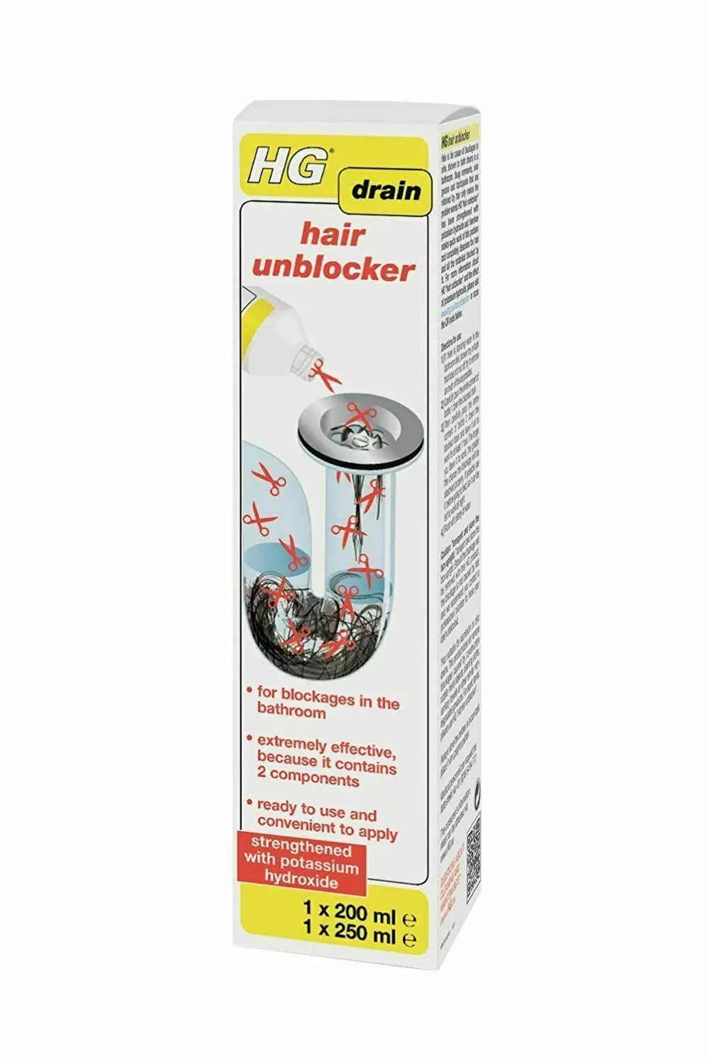 HG Drain and Plug Hair Unblocker 450ml