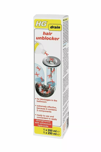HG Drain and Plug Hair Unblocker 450ml