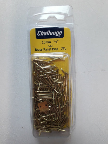SOLID BRASS PANEL PINS,PICTURE TACKS,HARDBOARD NAILS 13,15,20,25,30,40mm