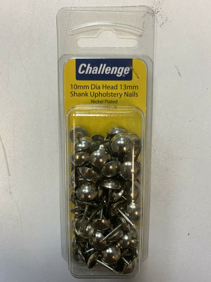 Challenge Upholstery Nails/Brassed/Copper/White/Antique/Nickel Plated,Pack of 75