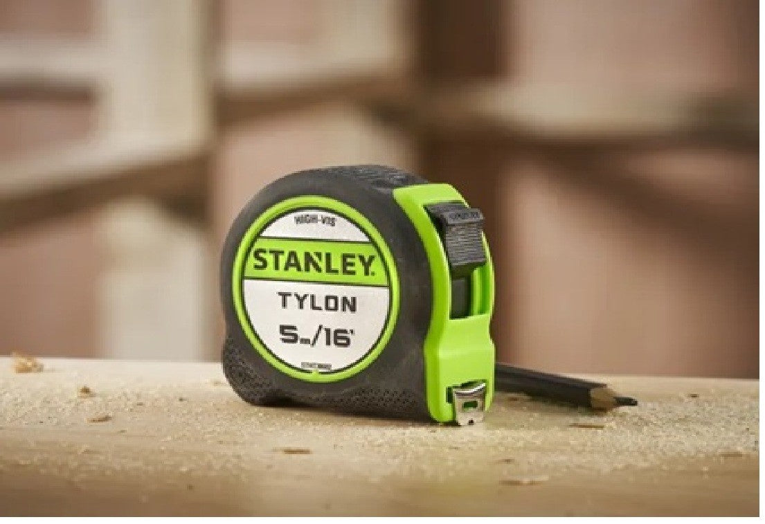 Stanley Hi-Viz 5m/16ft  Pocket Tylon Tape Measure
