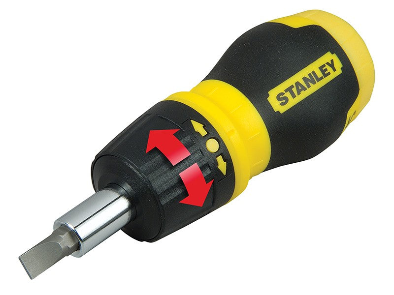 Stanley Multibit Ratchet Stubby Screwdriver & Bits (0-66-358)