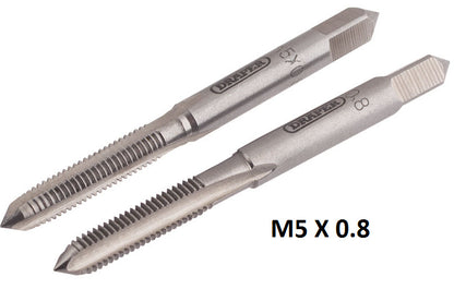 Draper  Hand Tap Set - Taper and Plug Taps - 3.5mm to 12mm