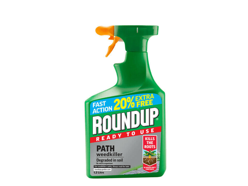Ready To Use, Path Weedkiller 1.2L Kills Weeds Roots 20% Extra Free