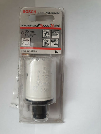 Bosch Progressor Bimetal Holesaw's for Wood & Metal  & Plastic Various Sizes