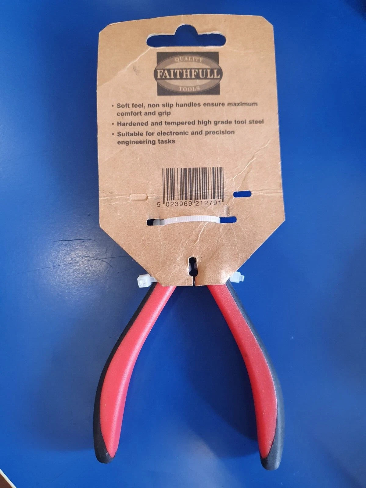 Faithfull Flat Nose Electronic Pliers 5in (jewellery / Craft / DIY)