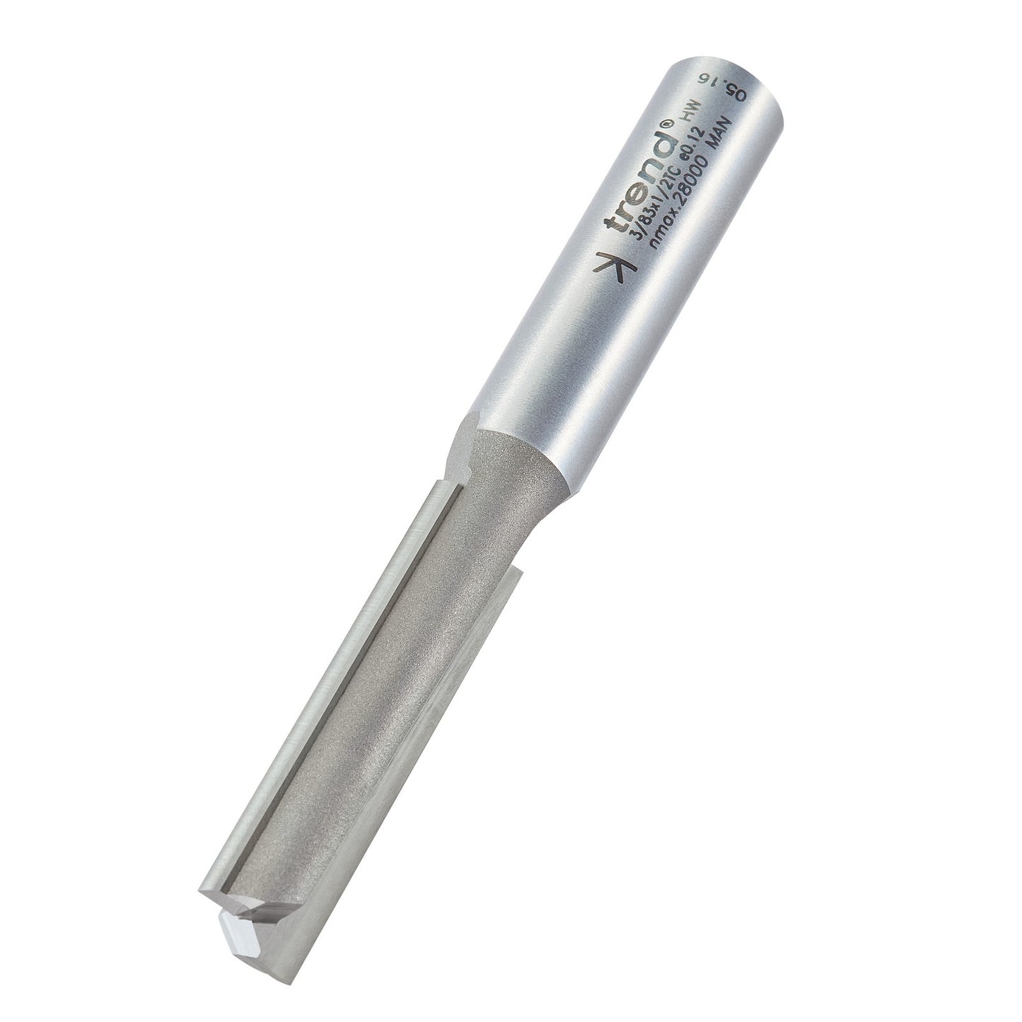 Trend Professional 1/2in Two Flute Cutter 12.7mm x 50mm (3/83X1/2TC)