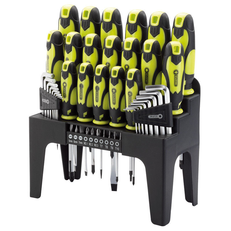 Draper 78619 44 Piece Screwdriver Set with Storage Stand & Allen/Hex Key & BitOp