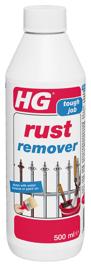 HG Tough Job Powerful Rust remover 500ml - Dillutes With Water Immerse Or Paint