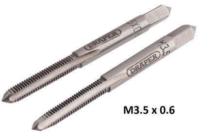 Draper  Hand Tap Set - Taper and Plug Taps - 3.5mm to 12mm