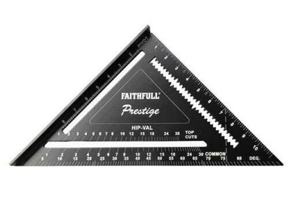 Faithfull Prestige Quick Square Black Aluminium 178mm (7in)