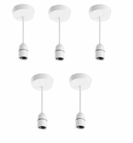 Pendant Set Lamp BG 6" White Pendant Set
