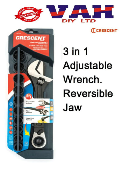Crescent CRECPTAW8 11 Piece X6™ Pass-Thru™ Adjustable Wrench Set