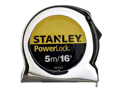 Stanley PowerLock Classic Pocket Tape 5m / 16ft (Width 19mm) (0-33-553)