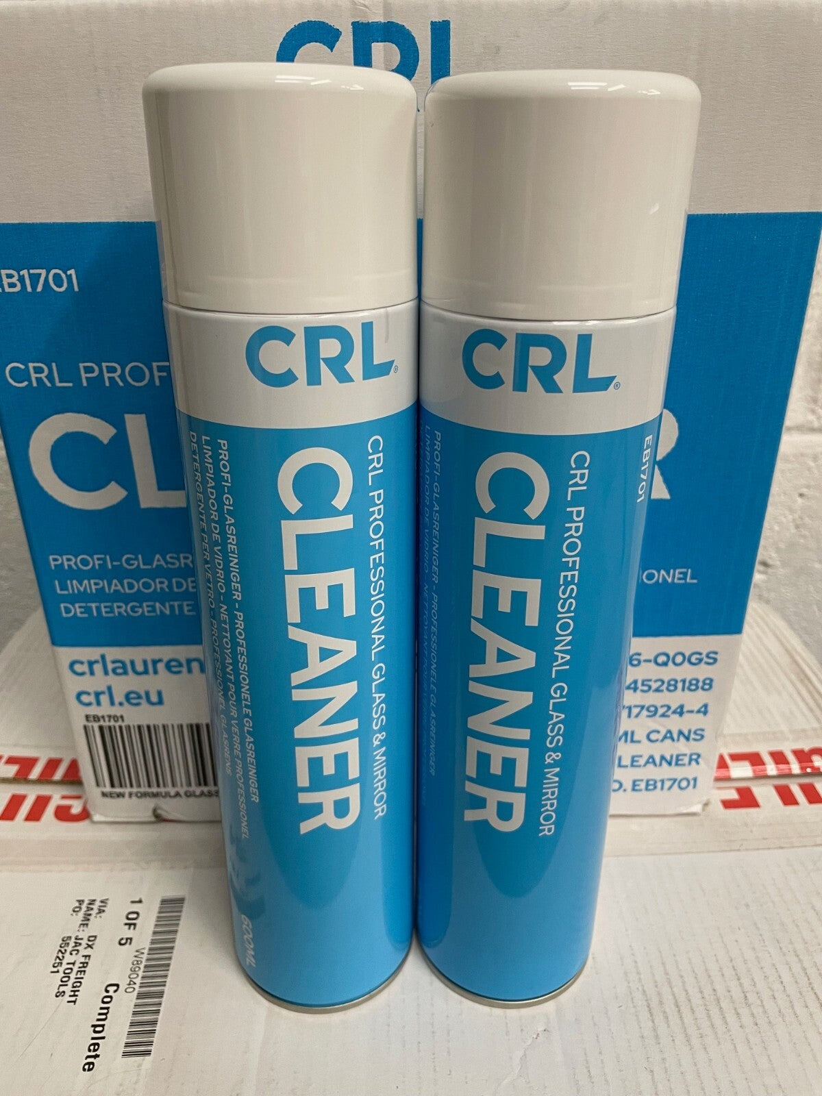 CRL EB1701 PROFESSIONAL GLASS & MIRROR CLEANER 660ML AREOSOL FROM £9.59EA