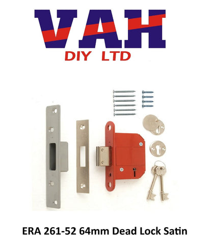 ERA 261-52  Fortress British Standard Door Lock 64mm 2.5"