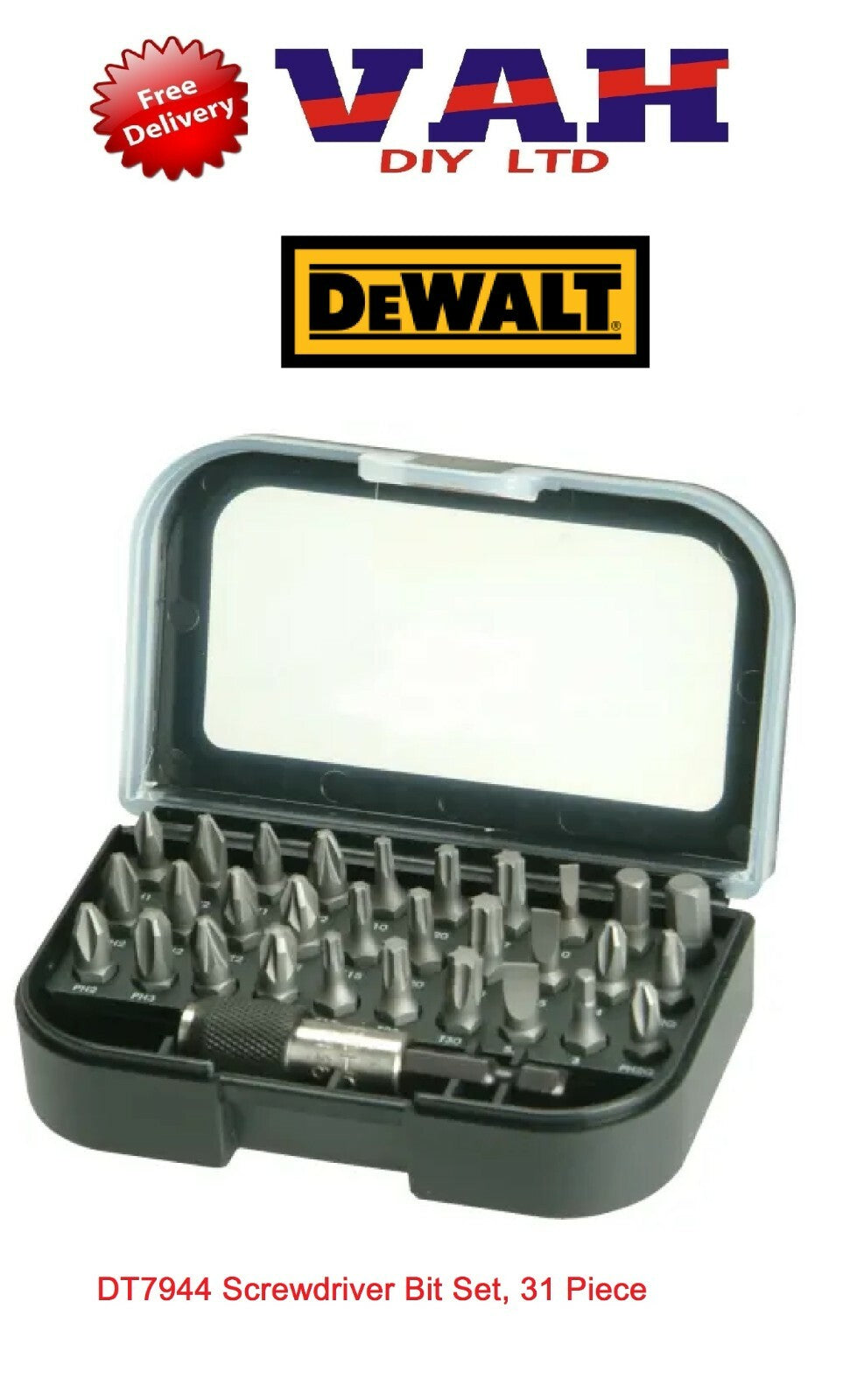 DeWalt Torsion Screwdriver Bit Set 31 Piece