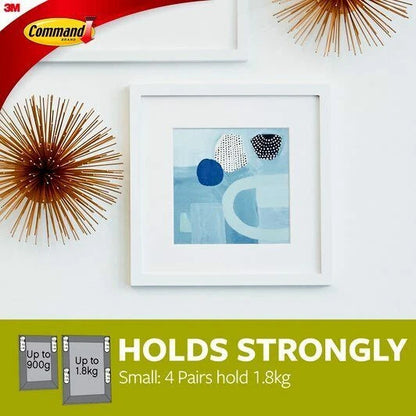 3M Command Picture Hanging Strips Small 1.8kg 4pk (20x25cm) (17202)