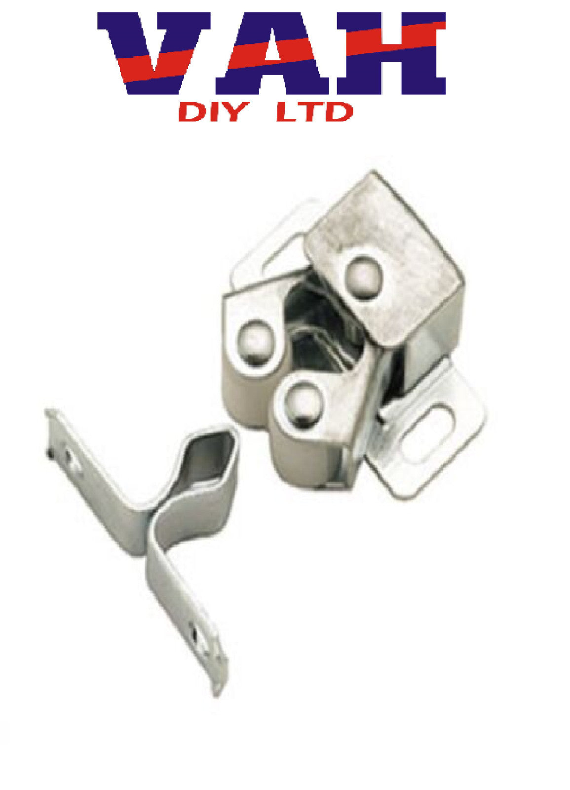 METAL DOUBLE ROLLER CATCH ZINC PLATED CUPBOARD KITCHEN DOOR CARAVAN BOAT LATCH