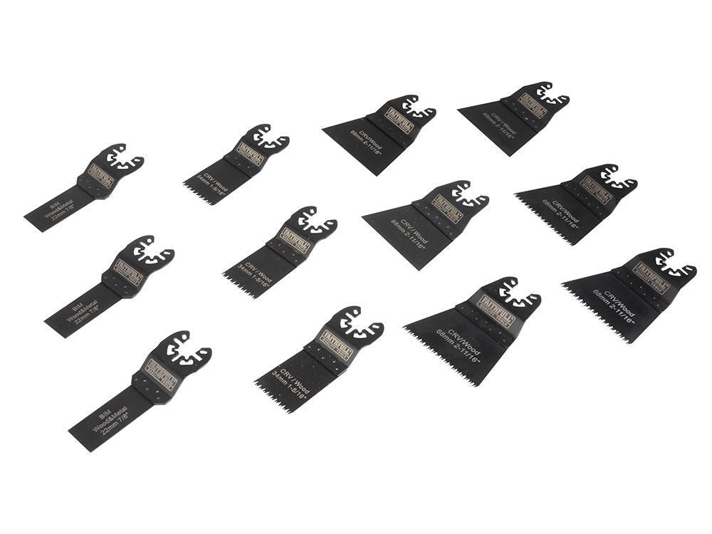 XMS19MBSET12 Faithfull Multi-Function Tool Blade Set, 12 Piece