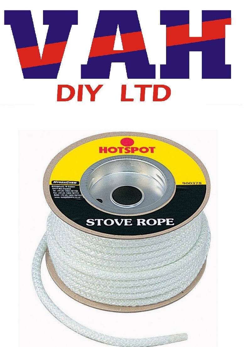 Stove Rope 6mm, 9mm, 12mm  x 1 to 25 meter Hotspot