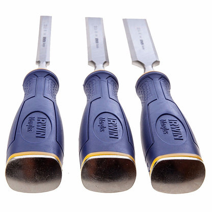 Chisel Set 3 Irwin Marples MARS500S3 MS500 Soft Touch Bevel Edge