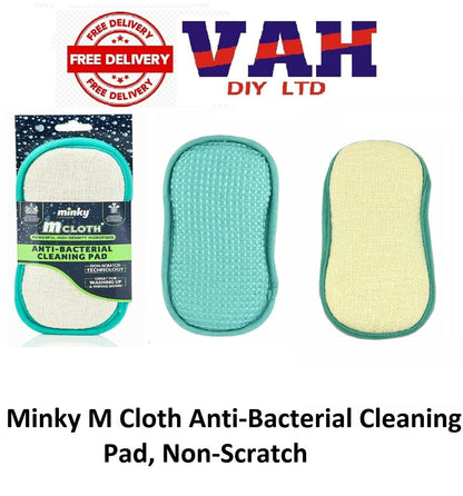 Minky M Cloth Anti-Bacterial Cleaning Pad Powerful High Density Microfibre
