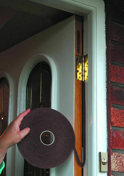 Rubber Foam Draught Excluder Self Adhesive Weather Proof Seal 1-4mm gap/15m long